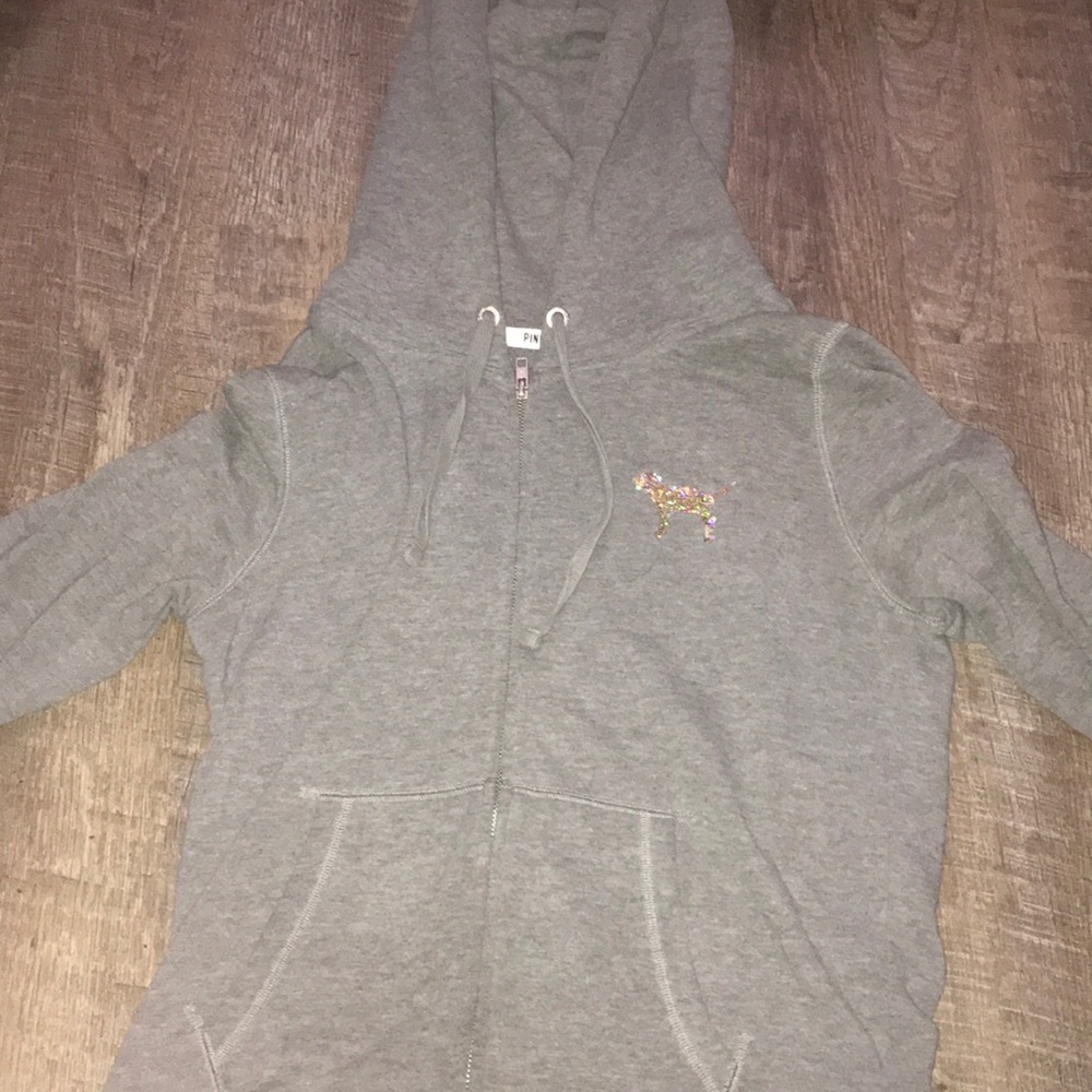 Pink Zip Up Hoodie